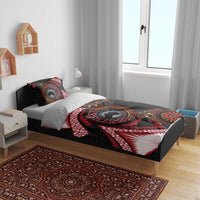 Tonga and Australia Together Bedding Set Ngatu Art Tribal Aboriginal Tattoo Pattern