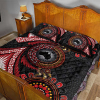 Tonga and Australia Together Quilt Bed Set Ngatu Art Tribal Aboriginal Tattoo Pattern