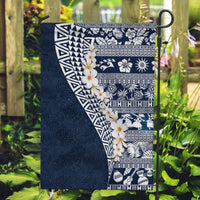 Hawaii Plumeria Tribal Vintage Garden Flag Special Blue LT03 Garden Flag Blue - Polynesian Pride
