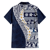 Hawaii Plumeria Tribal Vintage Hawaiian Shirt Special Blue LT03 - Polynesian Pride