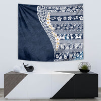 Hawaii Plumeria Tribal Vintage Tapestry Special Blue LT03 - Polynesian Pride