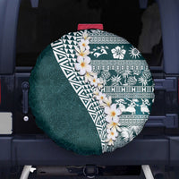 Hawaii Plumeria Tribal Vintage Spare Tire Cover Special Turquoise LT03 - Polynesian Pride