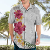 Hawaiian Plumeria and Hibiscus Hawaiian Shirt White Mode LT03 - Polynesian Pride