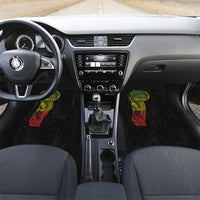 Hawaiian Traditional Tattoos Car Mats Kakau Tribal Tropical Plant Motif Kanaka Maoli Flag Color Inspired