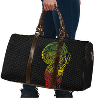 Hawaiian Traditional Tattoos Travel Bag Kakau Tribal Tropical Plant Motif Kanaka Maoli Flag Color Inspired
