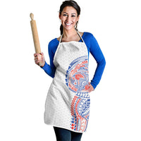 Hawaiian Traditional Tattoos Apron Kakau Tribal Tropical Plant Motif Hawaii Flag Color Inspired