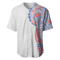 Hawaiian Traditional Tattoos Baseball Jersey Kakau Tribal Tropical Plant Motif Hawaii Flag Color Inspired