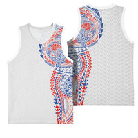 Hawaiian Traditional Tattoos Basketball Jersey Kakau Tribal Tropical Plant Motif Hawaii Flag Color Inspired