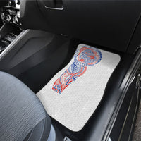 Hawaiian Traditional Tattoos Car Mats Kakau Tribal Tropical Plant Motif Hawaii Flag Color Inspired