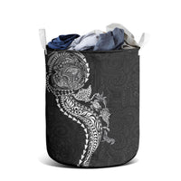 Hawaiian Kakau Tribal Sea Animals Tattoos Laundry Basket Black Color LT03 - Polynesian Pride