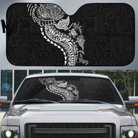 Hawaiian Kakau Tribal Sea Animals Tattoos Auto Sun Shade Black Color LT03 Black - Polynesian Pride