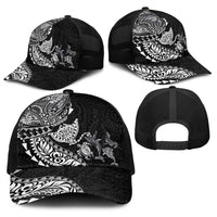 Hawaiian Kakau Tribal Sea Animals Tattoos Baseball Net Cap Black Color LT03 - Polynesian Pride