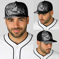 Hawaiian Kakau Tribal Sea Animals Tattoos Baseball Net Cap Black Color LT03 - Polynesian Pride