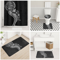 Hawaiian Kakau Tribal Sea Animals Tattoos Bathroom Set Black Color LT03 - Polynesian Pride