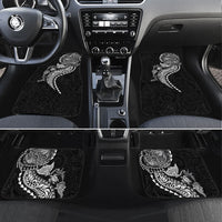 Hawaiian Kakau Tribal Sea Animals Tattoos Car Mats Black Color LT03 Set 4pcs Black - Polynesian Pride