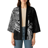 Hawaiian Kakau Tribal Sea Animals Tattoos Kimono Black Color LT03 - Polynesian Pride