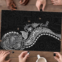 Hawaiian Kakau Tribal Sea Animals Tattoos Puzzle Black Color LT03 - Polynesian Pride
