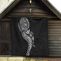 Hawaiian Kakau Tribal Sea Animals Tattoos Quilt Black Color LT03 - Polynesian Pride