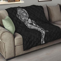 Hawaiian Kakau Tribal Sea Animals Tattoos Quilt Black Color LT03 - Polynesian Pride