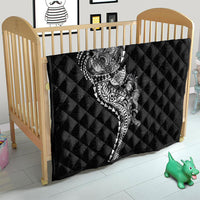 Hawaiian Kakau Tribal Sea Animals Tattoos Quilt Black Color LT03 - Polynesian Pride