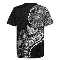 Hawaiian Kakau Tribal Sea Animals Tattoos Rugby Jersey Black Color LT03 - Polynesian Pride