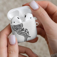 Hawaiian Kakau Tribal Sea Animals Tattoos AirPods Case White Color LT03 - Polynesian Pride