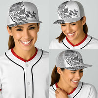Hawaiian Kakau Tribal Sea Animals Tattoos Baseball Net Cap White Color LT03 - Polynesian Pride