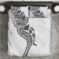 Hawaiian Kakau Tribal Sea Animals Tattoos Bedding Set White Color LT03 White - Polynesian Pride