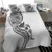 Hawaiian Kakau Tribal Sea Animals Tattoos Bedding Set White Color LT03 - Polynesian Pride