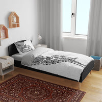 Hawaiian Kakau Tribal Sea Animals Tattoos Bedding Set White Color LT03 - Polynesian Pride