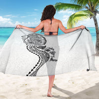 Hawaiian Kakau Tribal Sea Animals Tattoos Sarong White Color LT03 - Polynesian Pride