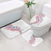 Hawaiian Kakau Tribal Sea Animals Tattoos Bathroom Set Hawaii Flag Color Inspired