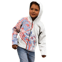 Hawaiian Kakau Tribal Sea Animals Tattoos Kid Hoodie Hawaii Flag Color Inspired