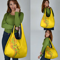 Hawaiian Kakau Tribal Sea Animals Tattoos Grocery Bag Kanaka Maoli Flag Color Inspired