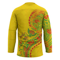 Hawaiian Kakau Tribal Sea Animals Tattoos Hockey Jersey Kanaka Maoli Flag Color Inspired