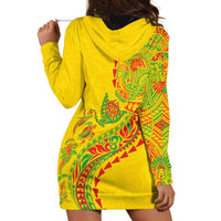 Hawaiian Kakau Tribal Sea Animals Tattoos Hoodie Dress Kanaka Maoli Flag Color Inspired