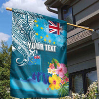 Personalised Tuvalu Independence Day Garden Flag Tuvaluan Tribal Flag Style LT03 - Polynesian Pride