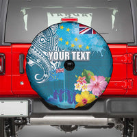 Personalised Tuvalu Independence Day Spare Tire Cover Tuvaluan Tribal Flag Style LT03 - Polynesian Pride