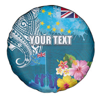 Personalised Tuvalu Independence Day Spare Tire Cover Tuvaluan Tribal Flag Style LT03 - Polynesian Pride