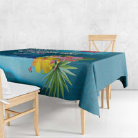 Personalised Tuvalu Independence Day Tablecloth Tuvaluan Tribal Flag Style LT03 - Polynesian Pride