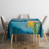 Personalised Tuvalu Independence Day Tablecloth Tuvaluan Tribal Flag Style LT03 - Polynesian Pride