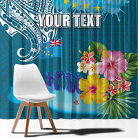 Personalised Tuvalu Independence Day Window Curtain Tuvaluan Tribal Flag Style LT03 - Polynesian Pride