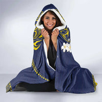 Niue Independence Day Hooded Blanket Hiapo Pattern Fiti Pua and Uga LT03 - Polynesian Pride