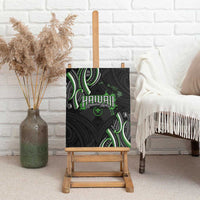 Traditional Art Hawaiian Kakau Tattoos Canvas Wall Art Green Color LT03 - Polynesian Pride