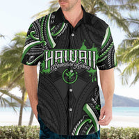 Traditional Art Hawaiian Kakau Tattoos Hawaiian Shirt Green Color - Polynesian Pride