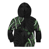 Traditional Art Hawaiian Kakau Tattoos Kid Hoodie Green Color LT03 - Polynesian Pride