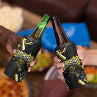 Traditional Art Hawaiian Kakau Tattoos 4 in 1 Can Cooler Tumbler Yellow Color - Polynesian Pride