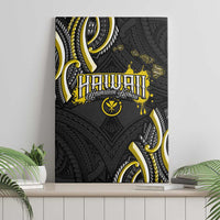 Traditional Art Hawaiian Kakau Tattoos Canvas Wall Art Yellow Color LT03 - Polynesian Pride