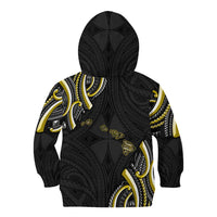 Traditional Art Hawaiian Kakau Tattoos Kid Hoodie Yellow Color LT03 - Polynesian Pride