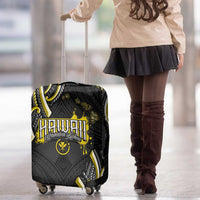 Traditional Art Hawaiian Kakau Tattoos Luggage Cover Yellow Color - Polynesian Pride